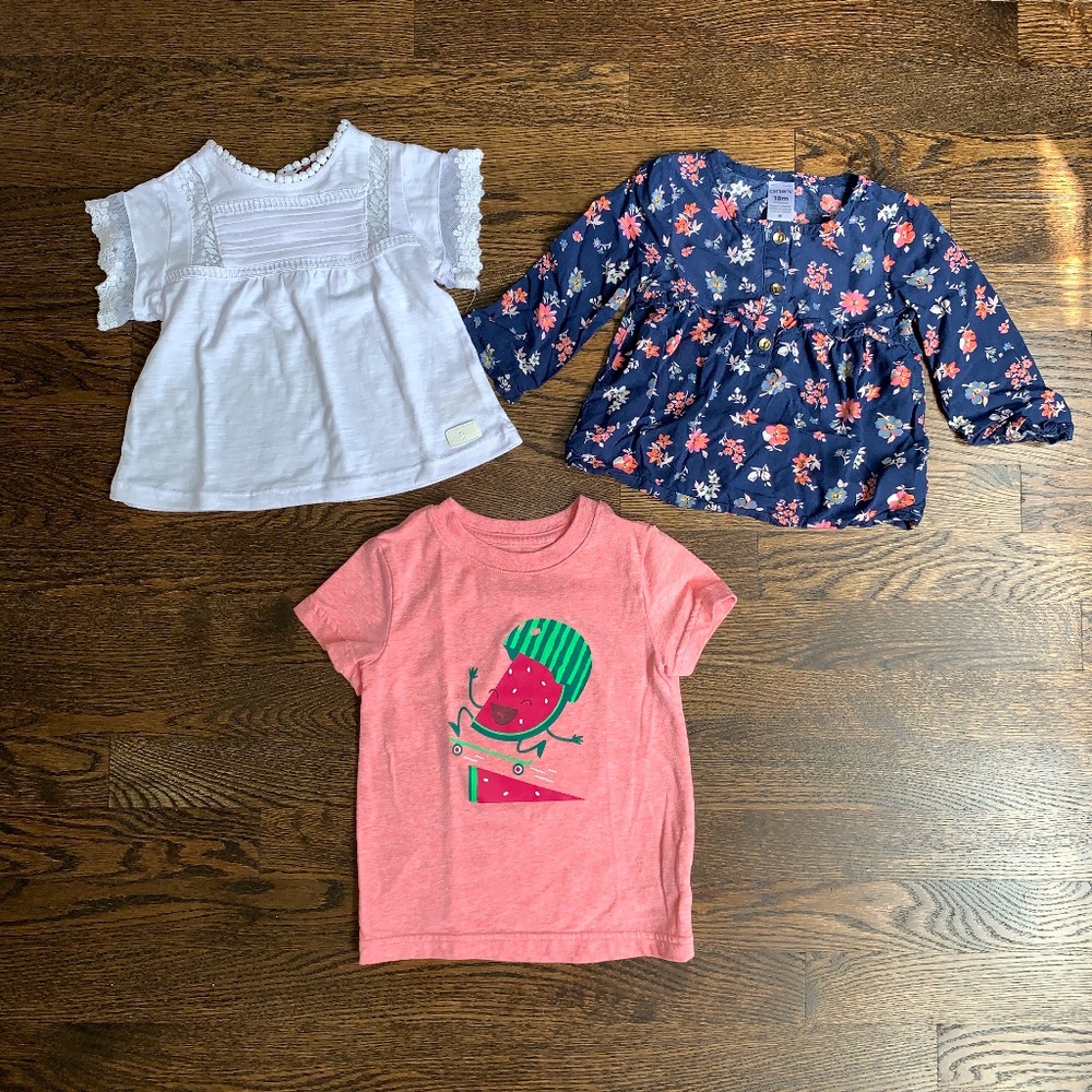 3 piece shirts bundle Sz 18 month